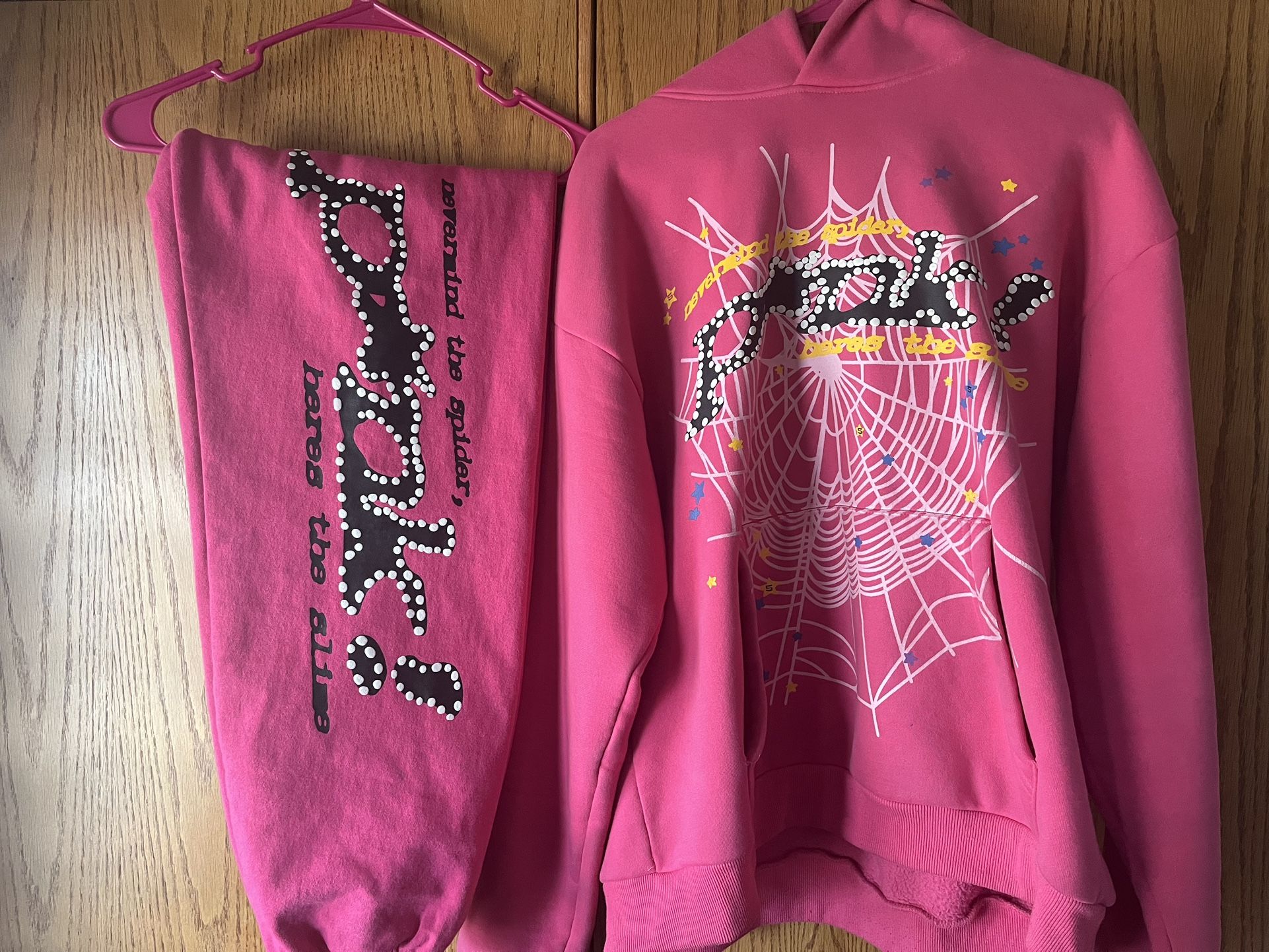 Authentic Large Young Thug Sp5der Hoodie And Sweatpants