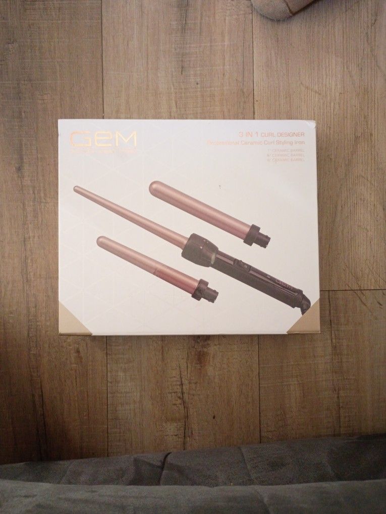 New Gem 3 In 1 Curl Designer Curling Iron
