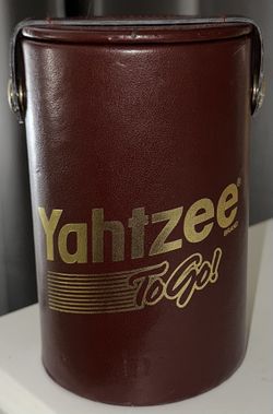 2003 Rare Yahtzee Togo Leather Set