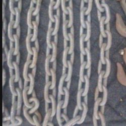 Chain and 2 hooks 10' X 3/8" Thick $10