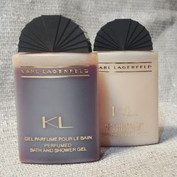 Karl Lagerfeld's KL 1998 Parfumed Bath Gel and Body Lotion 3.3 fl OZ/100ml