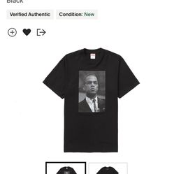 Supreme X Roy DeCarava Malcolm X Tee