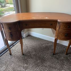 antique queen anne desk marks and scratches
