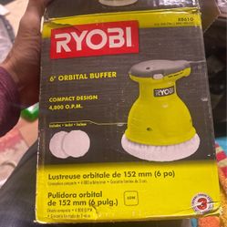 New In Box Ryobi 6 In Orbital Buffer 