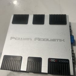 Power Acoustik EG1-2500D 2500W Mono Car Amplifier - Tested - Clean