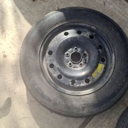 5 lugs Spare wheel rim.tire new