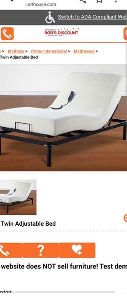Twin adjustable bed.  Excellent condition