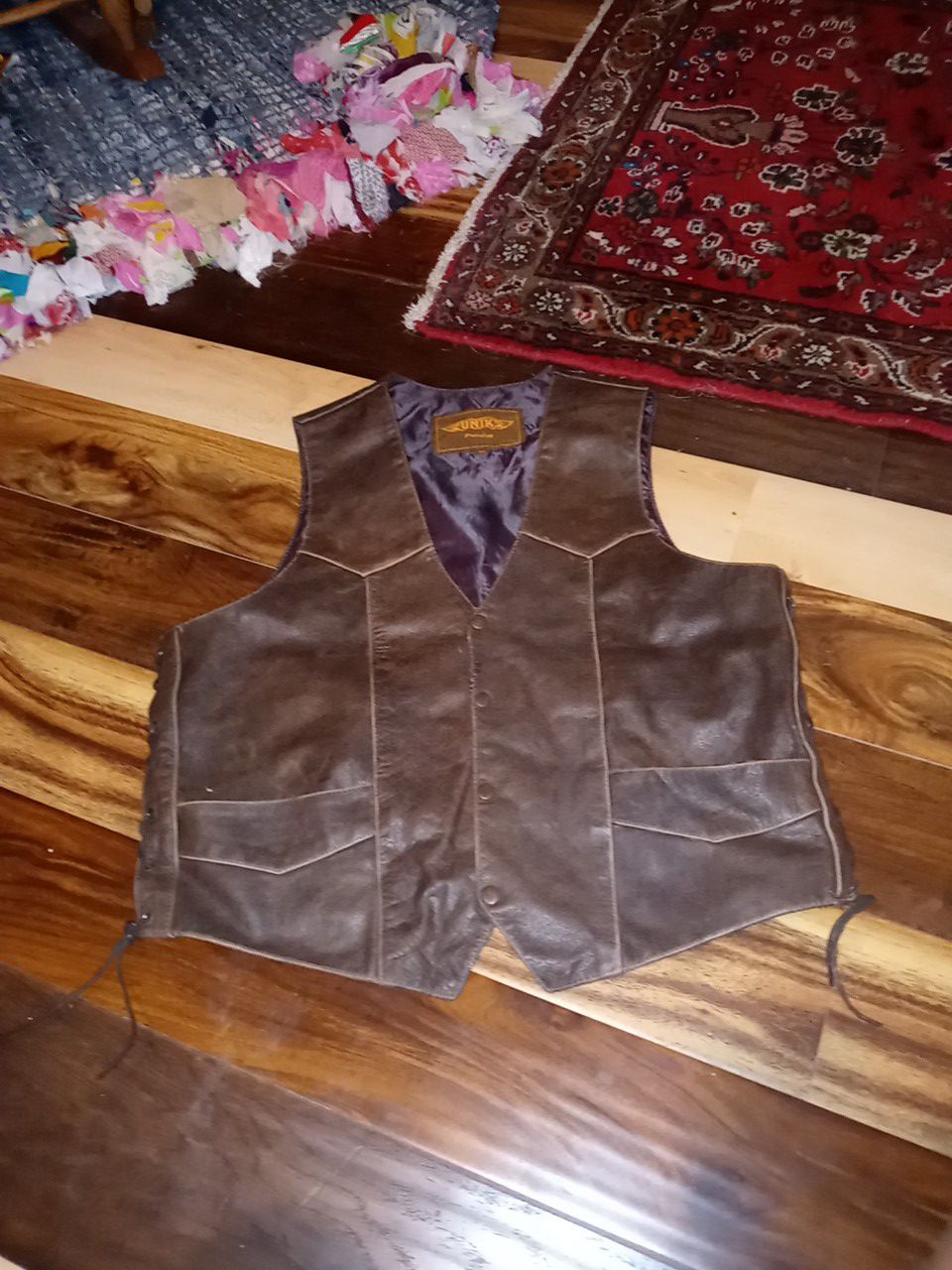 Unik Leather Motorcycle Vest