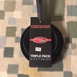 Circulon 3 Piece Non Stick Skillet Set