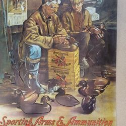 1990 Remington Metal Sign 