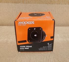 Kicker ST4TW Car Speaker 1 1/2" Aluminum Dome Bullet Tweeter 100 Watts 49ST4TW 🚨 Payment Options Available 🚨 No Credit Needed 🚨