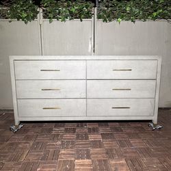 Restoration Hardware GRAYDON SHAGREEN 6-DRAWER DRESSER(72"W x 20"D x 36"H)
