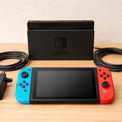 Nintendo Switch Console Bundle | Dock, Joy-Cons, Charger | Tested & Working