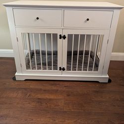 Furniture dog crate
