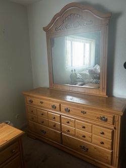 Dresser with mirror