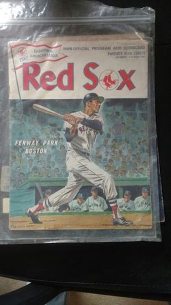 Red Sox official 1968 program & scorecard/ make me a reasonable offer