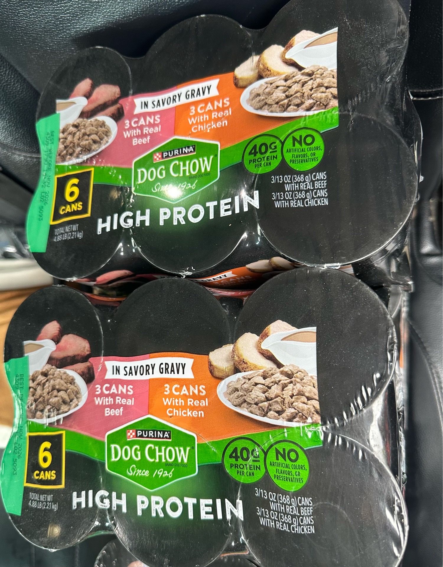 Purina Chow High Protein Dog Food 12 Cans Total New $15