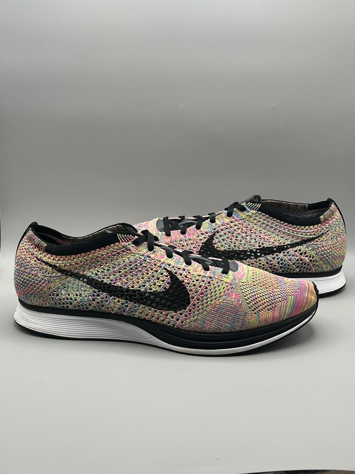 2016 Nike Flyknit Racer Multicolor Running Shoes - Men’s Size 13 (526628-004)