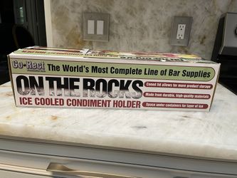 New  Ice Cooled Condiment Holder 