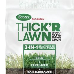 Scotts Turf Builder Thick'R Lawn Tall Fescue Mix, Thickens Thin Grass, 40 lbs.