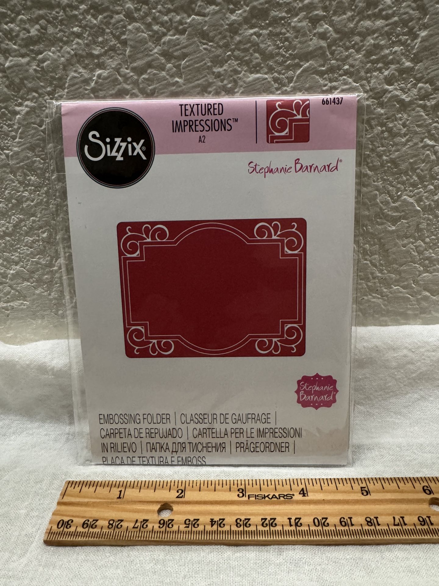 Sizzix Embossing Folder Frame Ornate W/Swirls