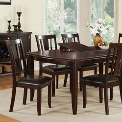 Brand New Espresso 7pc Dining Table Set