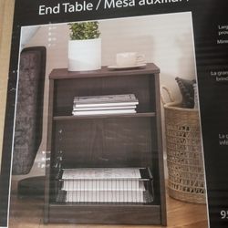 End Table Espresso Finish Brand New!