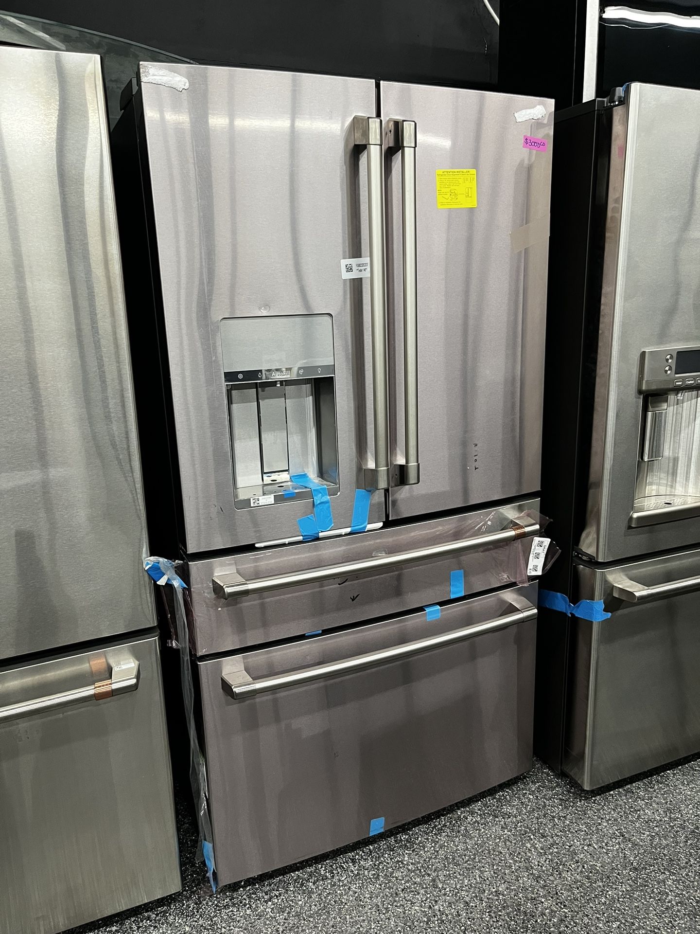 Stainless Steel GE Café 4 Door Counterdepth Refrigerator
