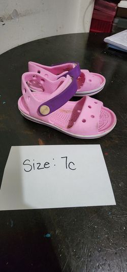 Crocs Kids Sandals Size 7C Pink Purple