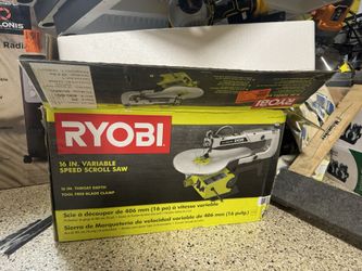 ryobi 16 inch variable speed scroll saw - new