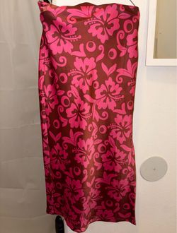 Tropical long skirt