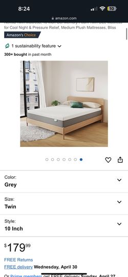 Mattress twin Size 10inch