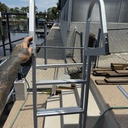 Aluminum Ladder And Fishing Pole Racks