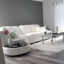 White Sectional 