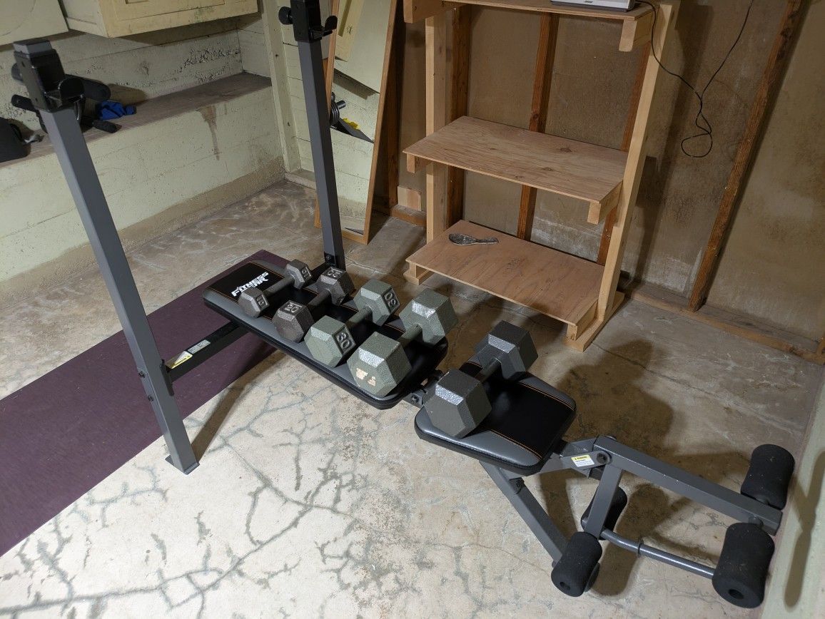 At Home Gym Workout Bench And Weights