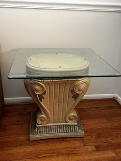 2 Vintage Marble Side Tables