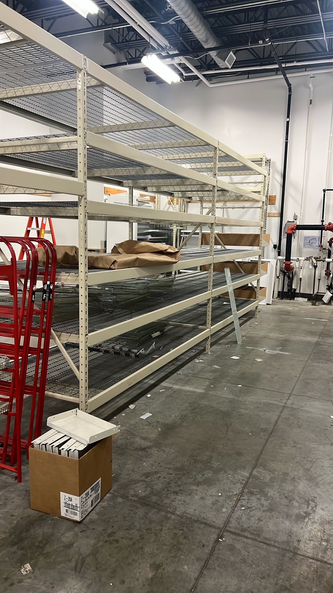 Wide Span Shelving 96”w X 96h X 42d