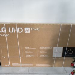 LG 75” UHD AI THINQ 4K TV! Finance For $50 Down Payment!!