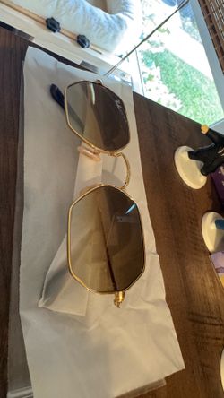 Rayban gold sunglasses brand new