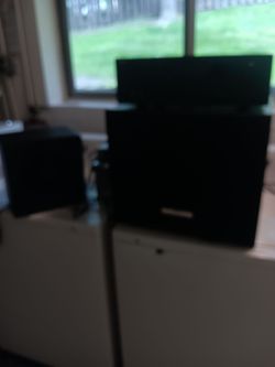 Two sub woffers.  One Surround sound receiver