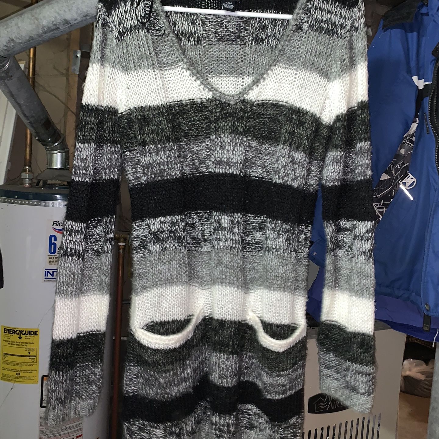 sweater dress rue 21 Women's Plus Purple Gray Size 1X Feel elegant and cozy on those cooler days. RUE 21|Sweater Dress|Size Small|Gray &