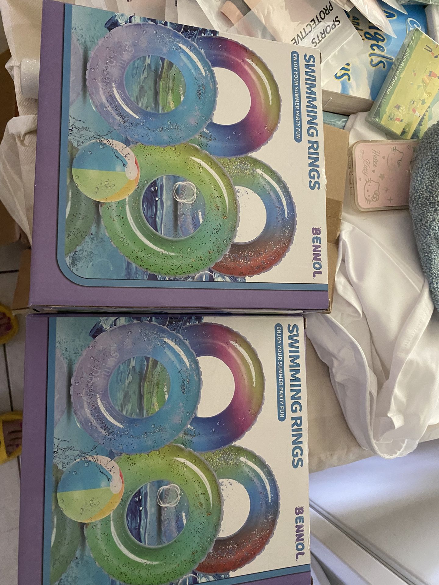 Kids Pool Rings And Ball