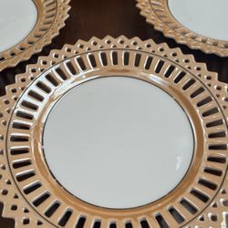 6 Vintage Decorative/serve ware Plates 