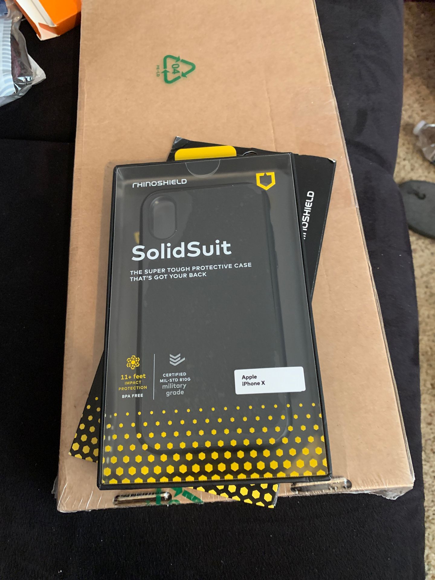 iPhone X case with screen protector