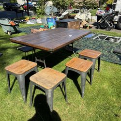 Wood Table Set