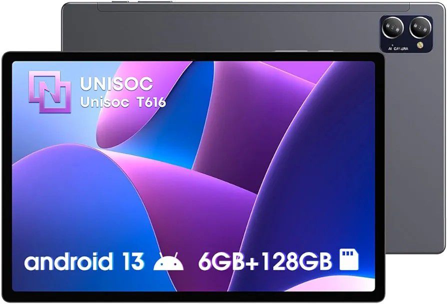 CHUWI Upgraded Android 13 Tablet 10.51'', 6GB RAM 128GB ROM, 4G LTE Unlocked Tablets, Unisoc T616, Octa-Core, 1TB Expand, 13MP+5MP Triple Camera, FHD 