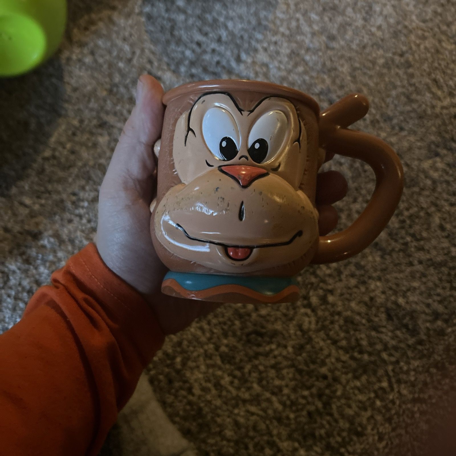 π Vintage Ringling Bros. and Barnum & Bailey Circus 3D Monkey Mug Cup