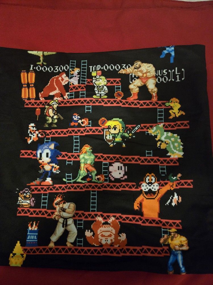 17" By 17" Arcade Vedio Game Pillow Case