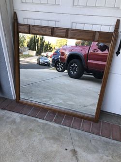 Wooden Mirror - $20 OR BEST OFFER