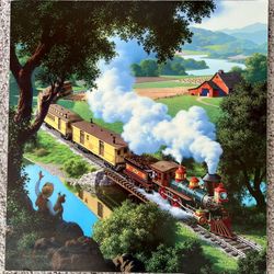 Vintage Train Art Print by Paul Detlefsen